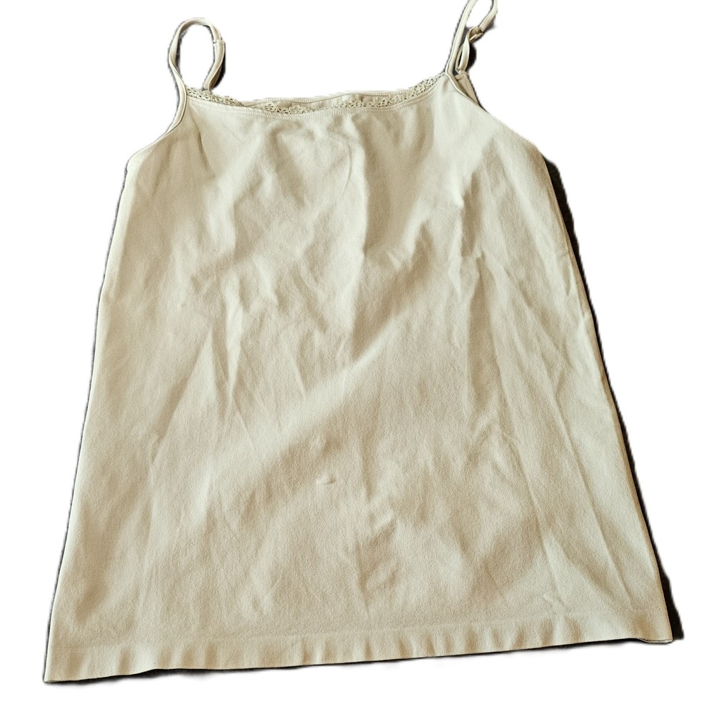 Tahar Elements Womens SZ XL/XXL Spaghetti Strap Tan Tank Top,Base Layer, Casual,